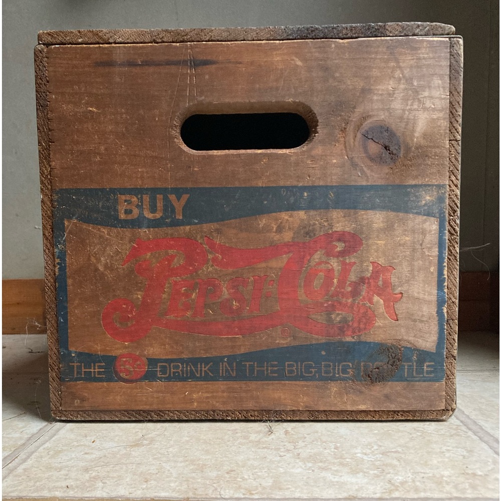 Antique Double Dot Pepsi Crate